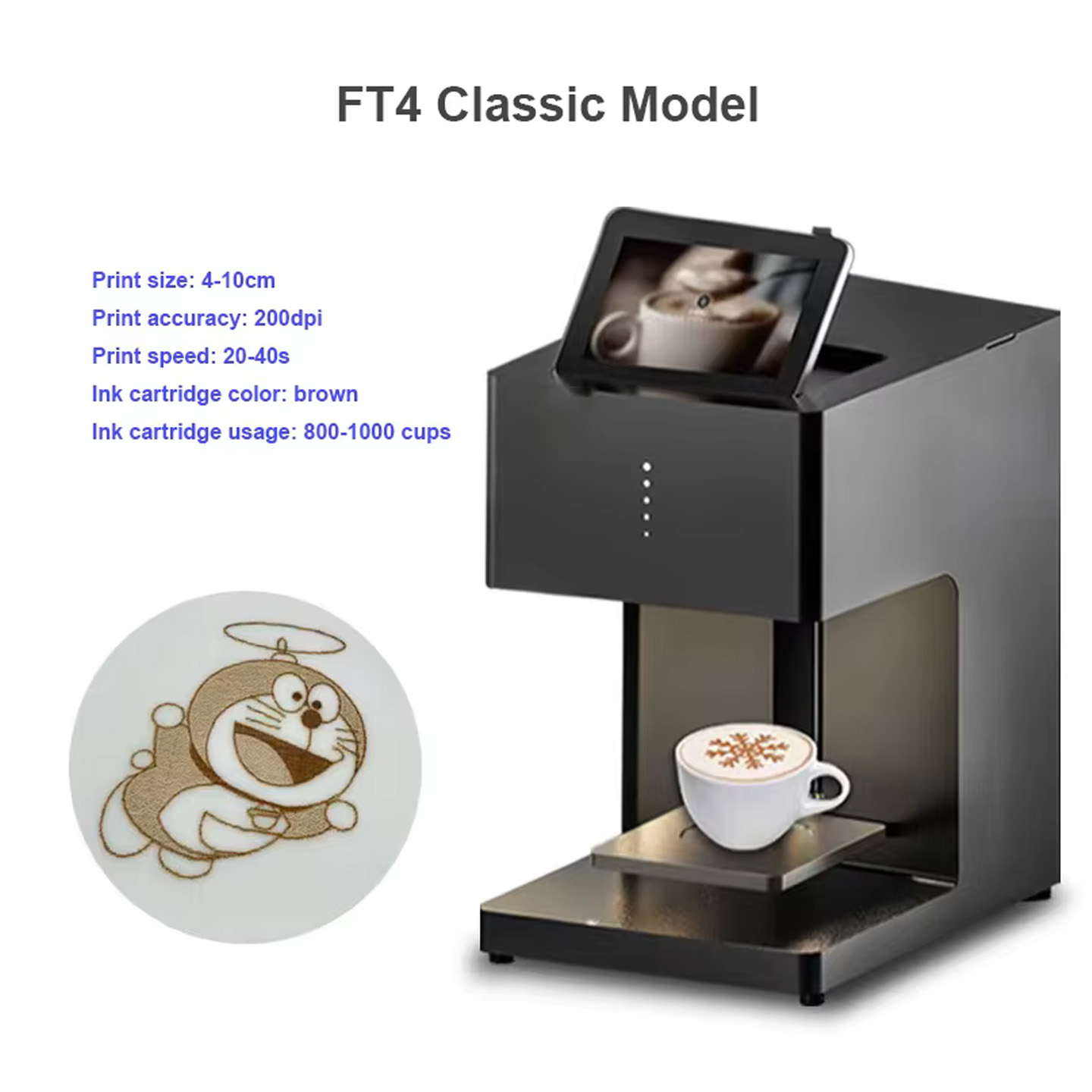 Coffee Tea Machine For Home - Yaomatec Automatische Kaffeemaschine Latte DIY Drucker