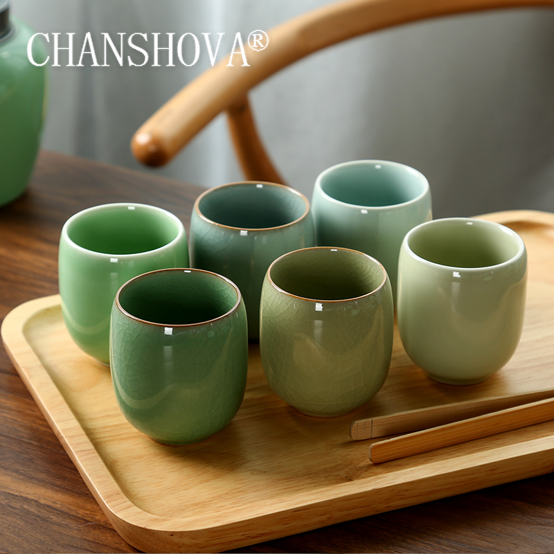 Coffee Tea Game - CHANSHOVA-Teetassen-Set aus Porzellan, traditioneller chinesischer Stil,