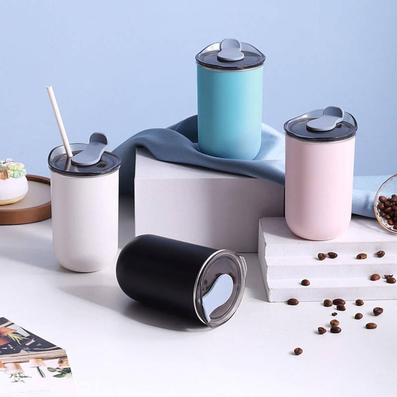 Coffee Tea Bottle - Isolierte Wasserflaschen mit Deckel, Weingläser, Thermo-Kaffeetasse,
