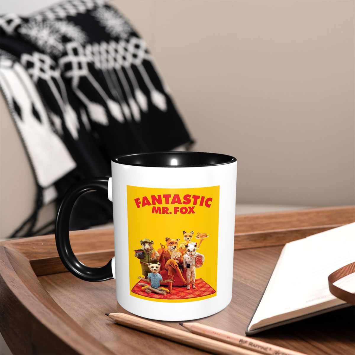 Coffee Tea Poster - Fantastische Mr. Fox Filmplakat-Tasse, lustige Keramik-Kaffeetassen,