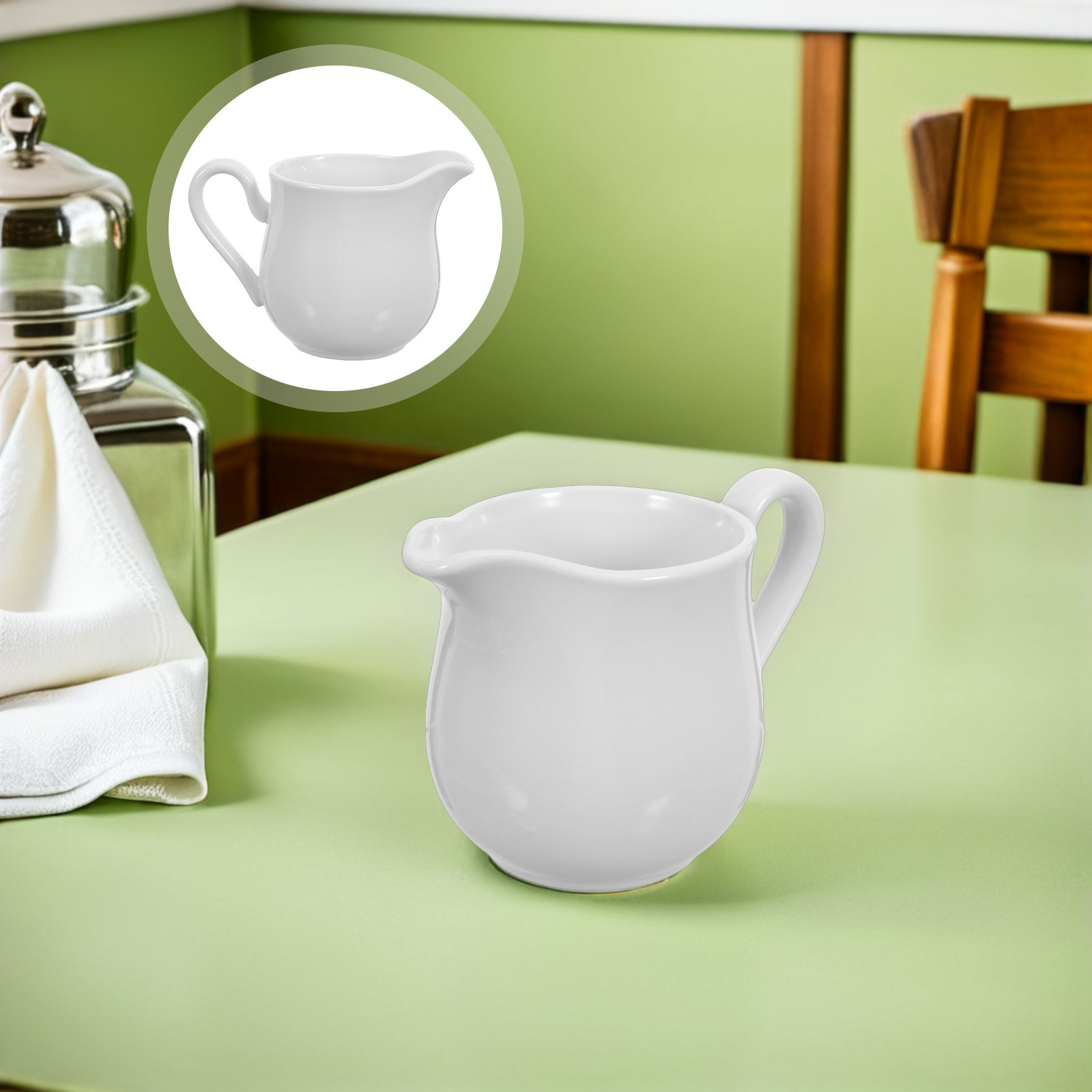 Coffee Tea Creamer - Keramik-Milchkrug 350ml Eleganter Glasierter Krug mit