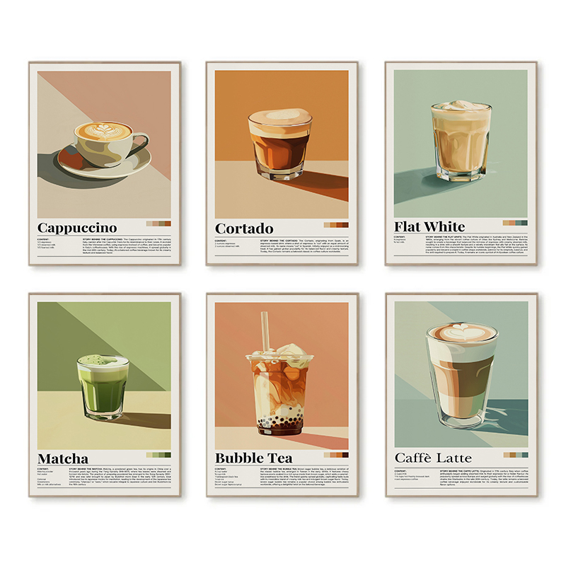 Vintage Kaffee Getränke Poster – Coffee Tea Poster Bewertung und Preis