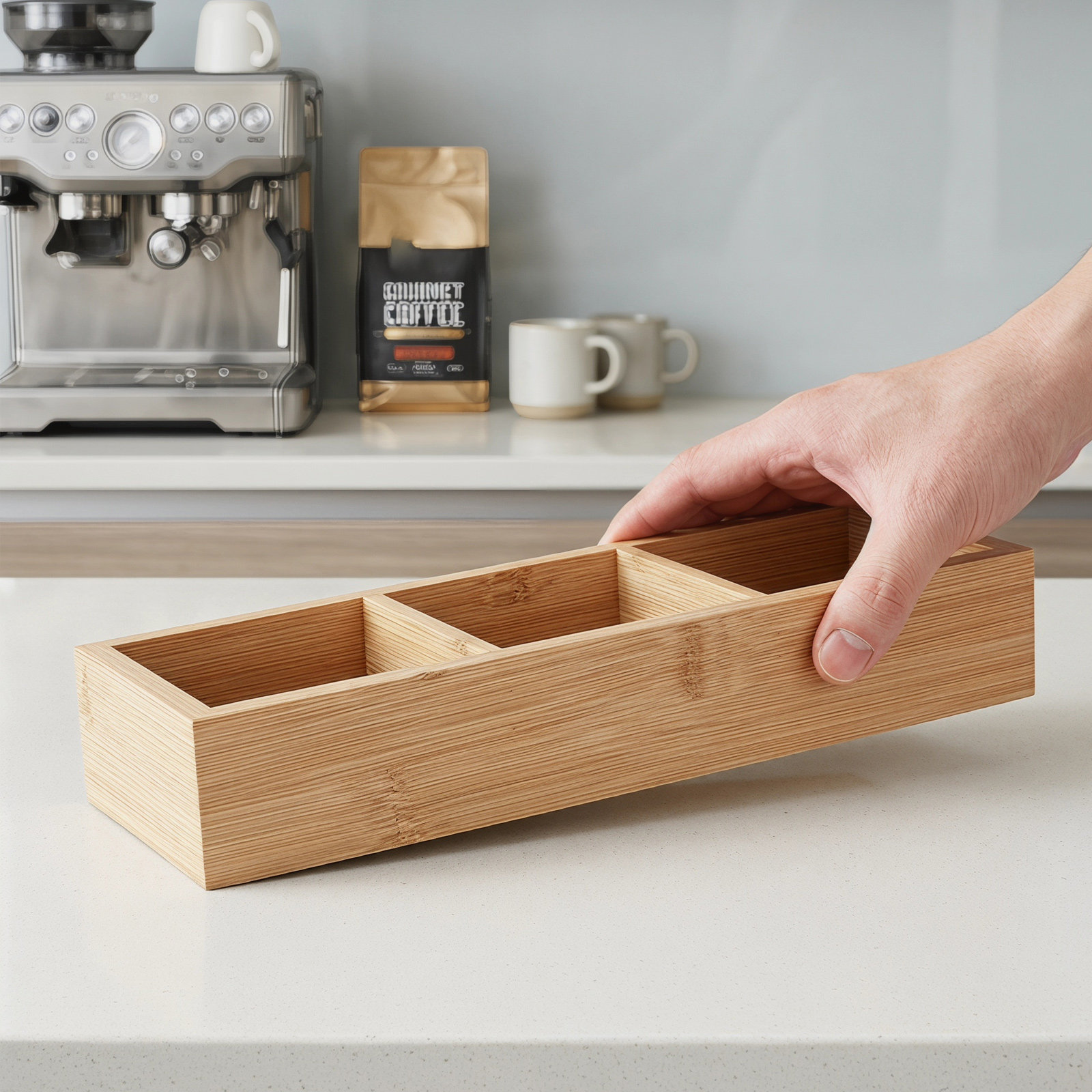 Holz-Teebeutel-Organizer-Box 1 – Coffee Tea Station Bewertung und Preis