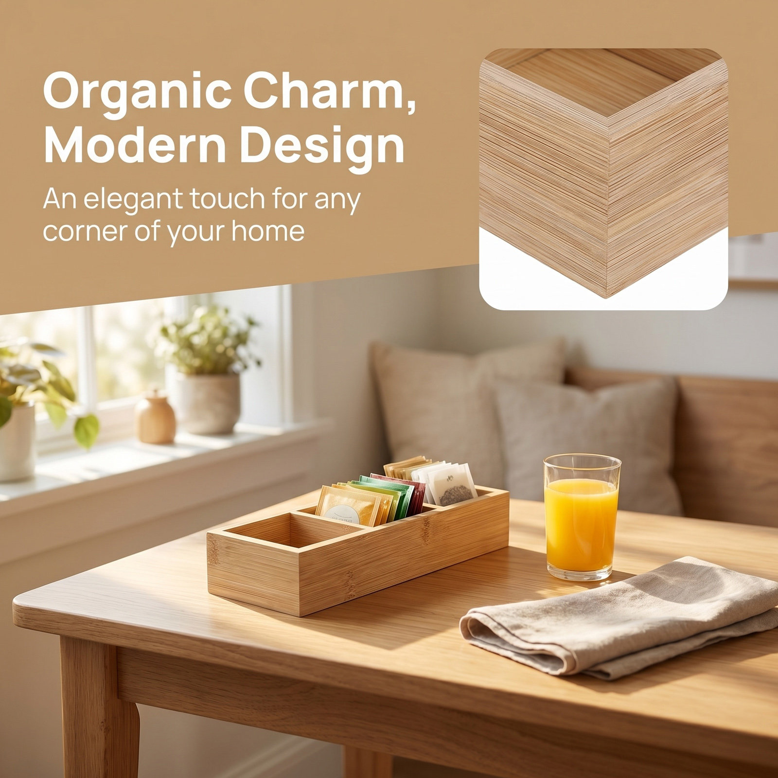 Holz-Teebeutel-Organizer-Box 1 – Coffee Tea Station Bewertung und Preis