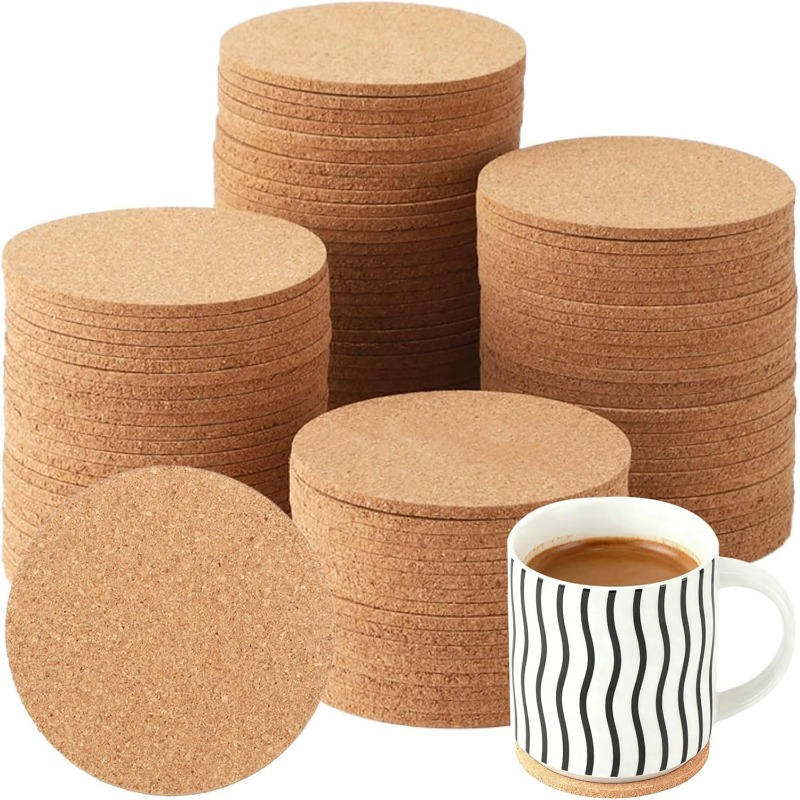 Natürliche runde Korkuntersetz – Coffee Tea Station Bewertung und Preis