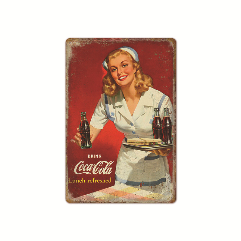 Vintage Cola Logo Metall Poste – Coffee Tea Poster Bewertung und Preis