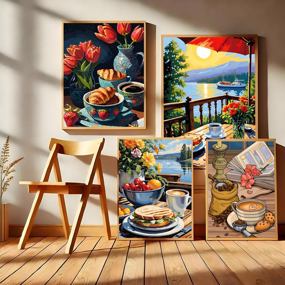 Nachmittagstee-Kaffeetassen-De – Coffee Tea Poster Bewertung und Preis