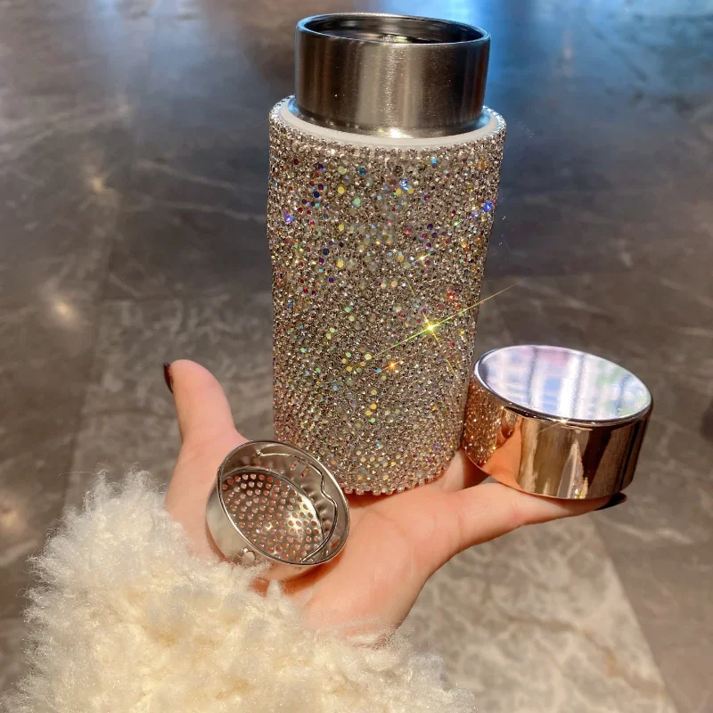 Glitzernder tragbarer Thermosb – Coffee Tea Bottle Bewertung und Preis