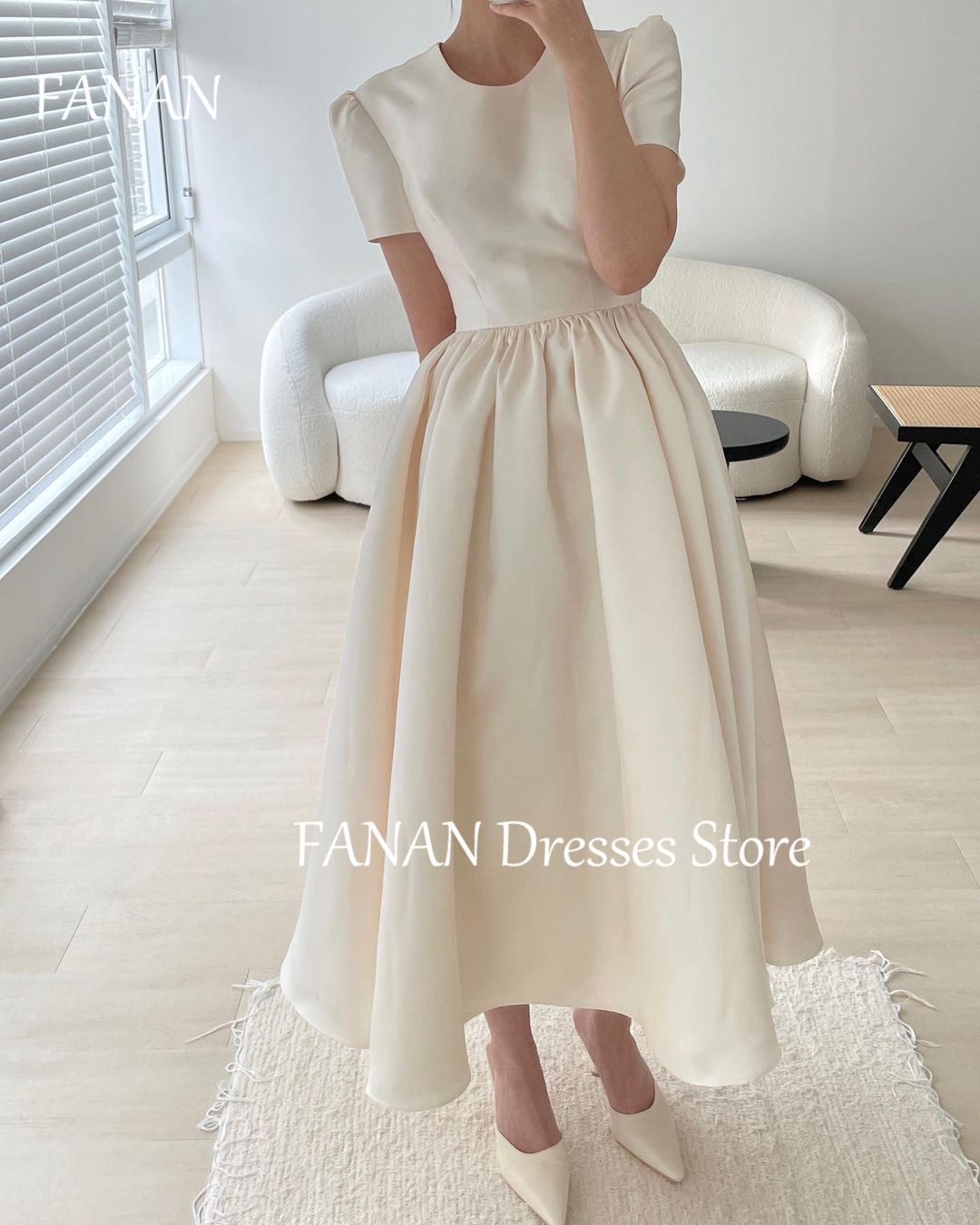FANAN Korea A-Linie O-Ausschni – Coffee Plus Tea Bewertung und Preis